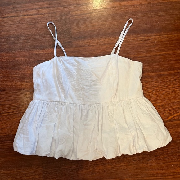 Japna White Ruffled Tank Top - Picture 2 of 4